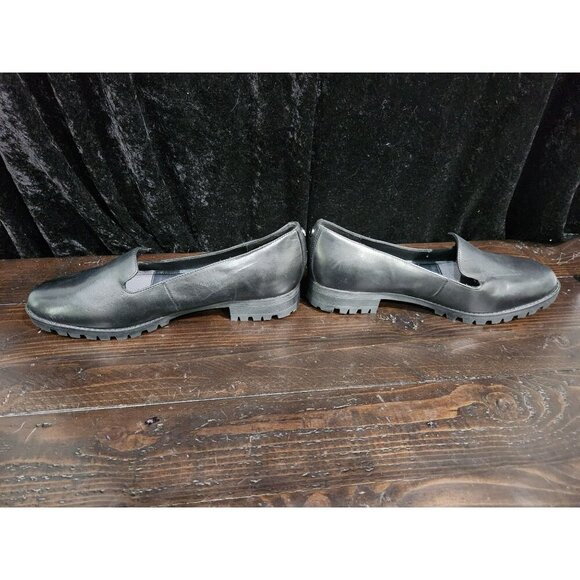 NEW Easy Spirit Eflex GenevaBlack Leather Slip-on Loafers/Sz. 9.5M - Picture 4 of 9
